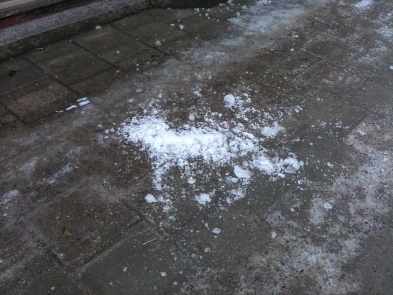 Nära döden av en isklump