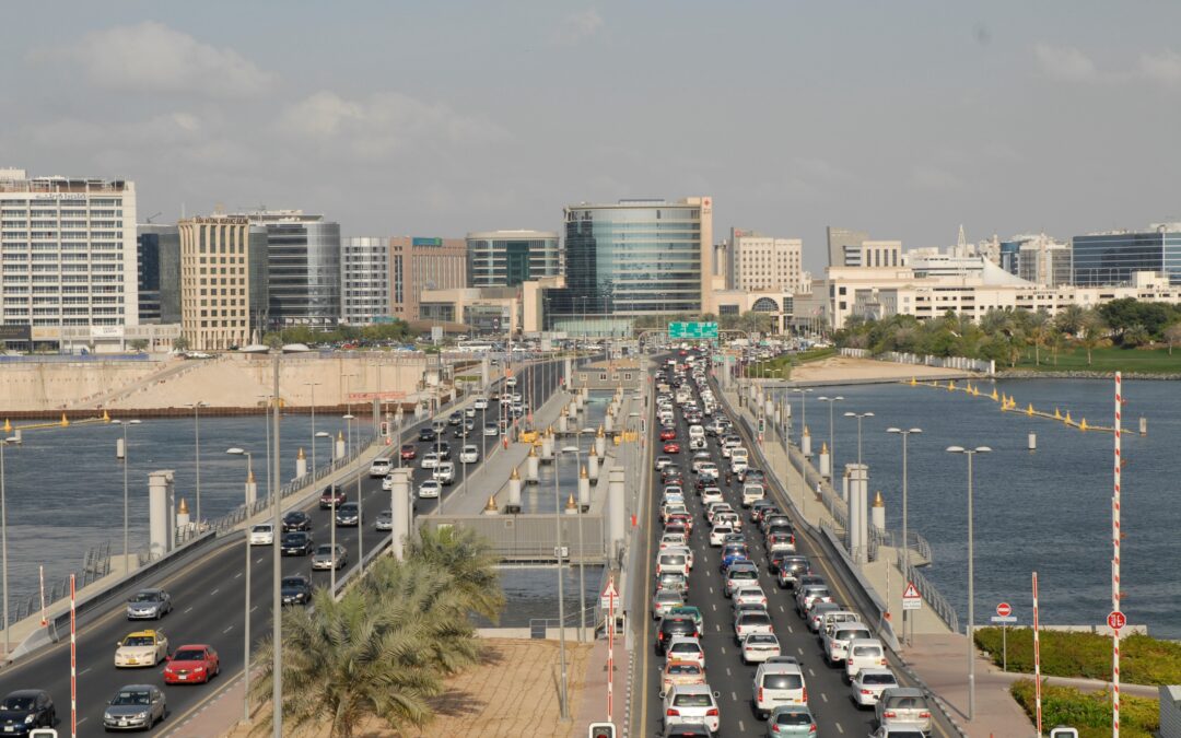 Trafiken flyter bra i Dubai