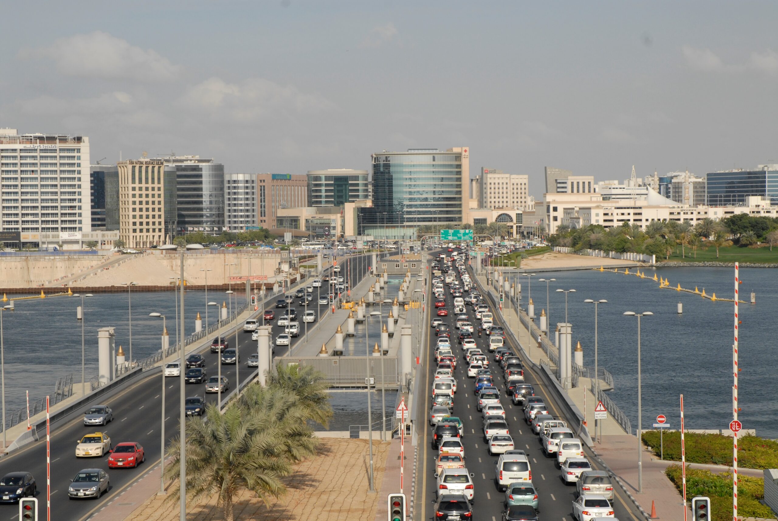 Trafiken flyter bra i Dubai