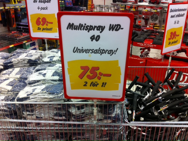 Två för en i butiken