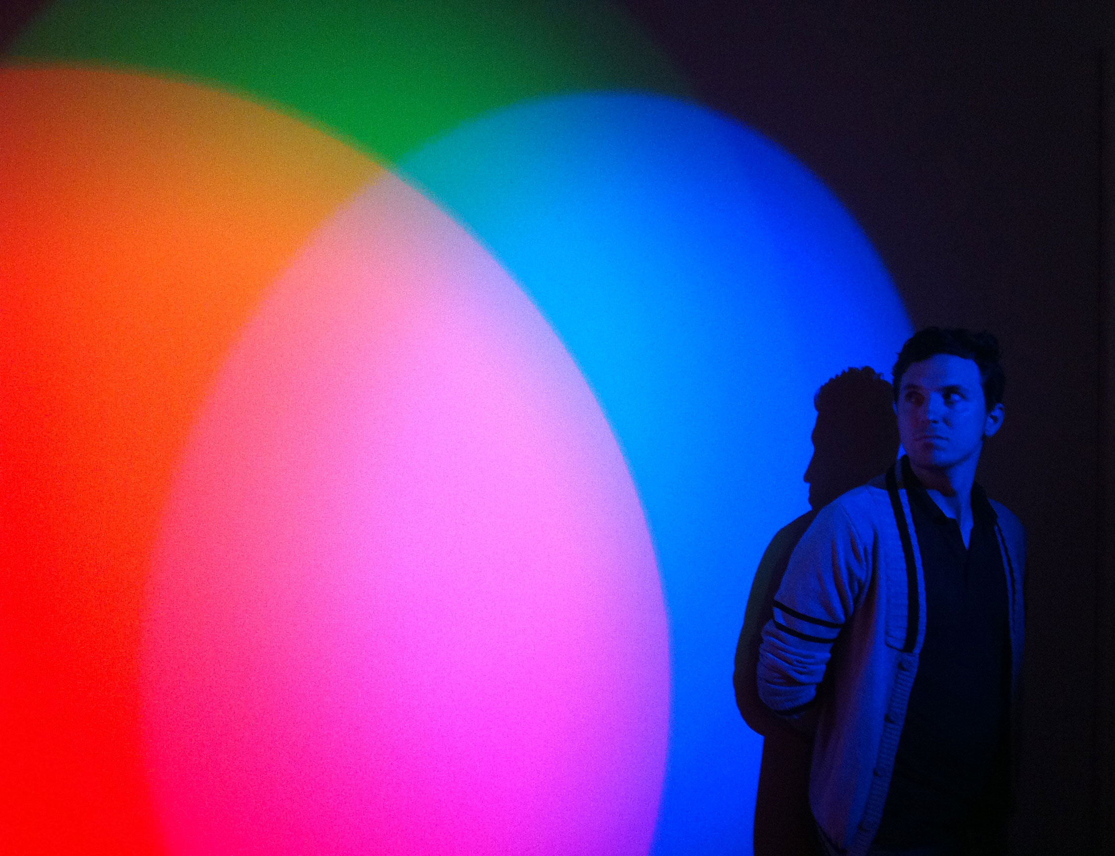 The blue man