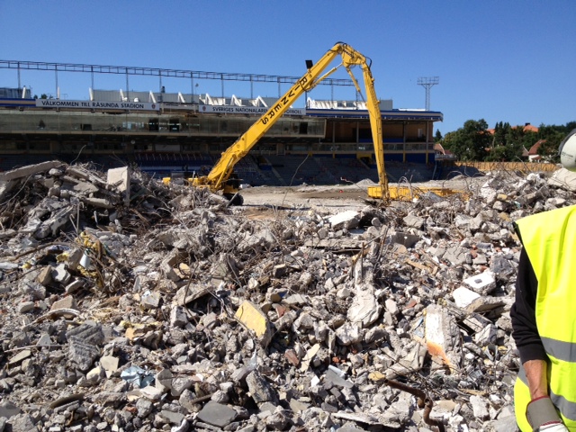 Östra läktaren på Råsunda