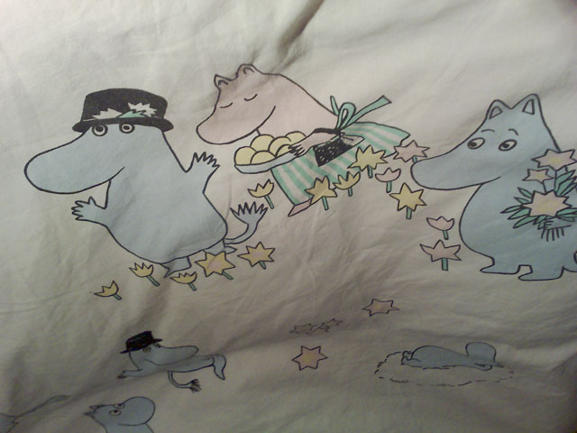 Varför sover jag i Muminlakan?