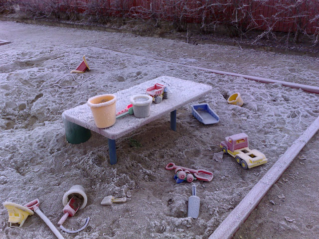 När leken frös inne