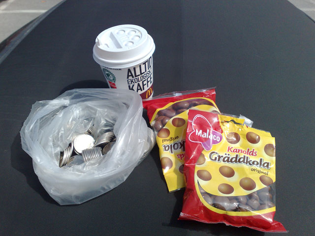 “Va bra du gör” sa hon och gav mig kaffe