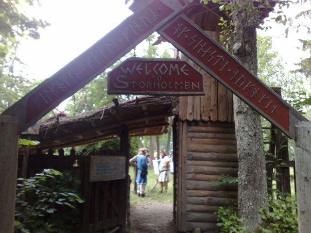 Storholmen är en levande vikingaby