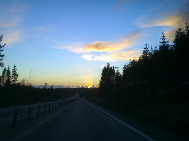 Solen går ner över Torup